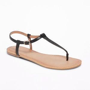 Old Navy T-strap Sandals (Black)
